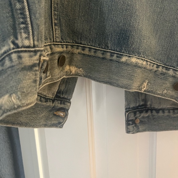 Able Signature Merly Jacket size Small Destructed Denim - Picture 4 of 9